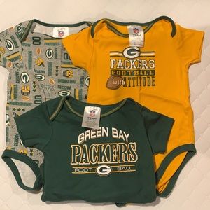 packers onesie set